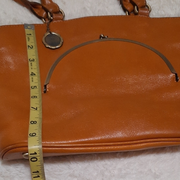 Patricia Nash Tan Leather Shoulder Bag Timeless Design - Picture 8 of 10